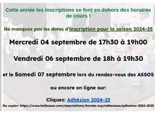 Dates d'inscription 